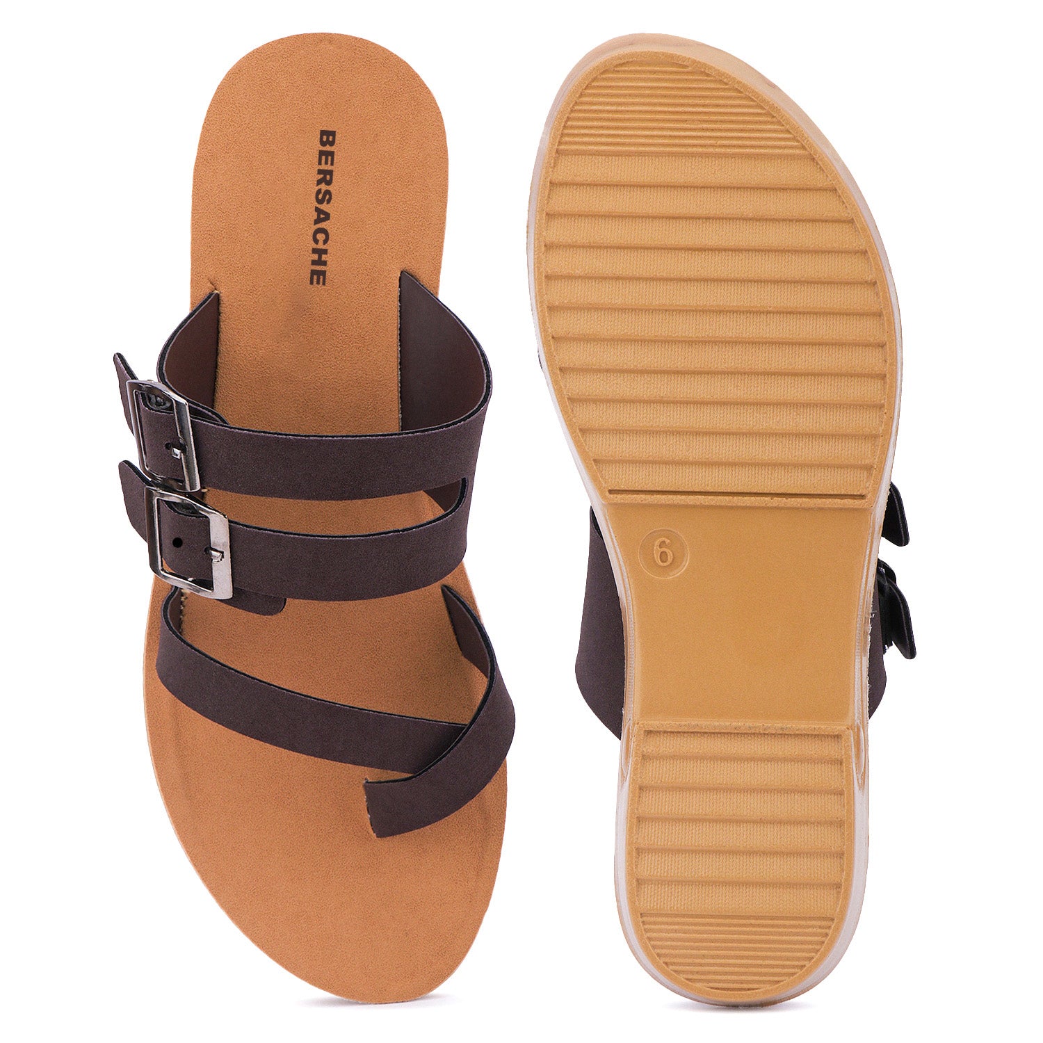 Bersache Extra Soft Classic Casual with  Regular wear with Ultra Soft & Flexibility Technology Sandal's For Women's & Girl's-(6239-Black)