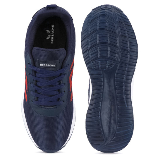 Bersache Casual Sneaker shoe for Men| Soft Cushioned Insole , Slip-Resistance Casuals For Men (Blue-8132)