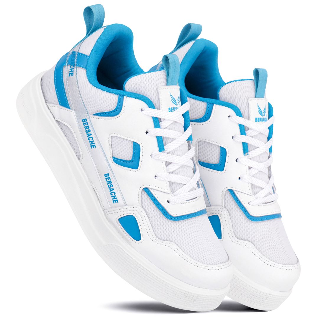 Bersache Premium Sports ,walking,Gym,cricket, Trending  Running Shoes For Men's (White-8126)
