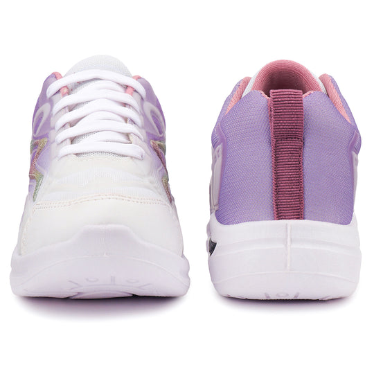 Bersache Premium Sports ,Gym, Trending Stylish Running Colour Changing shoes for Women (8063-Purple)