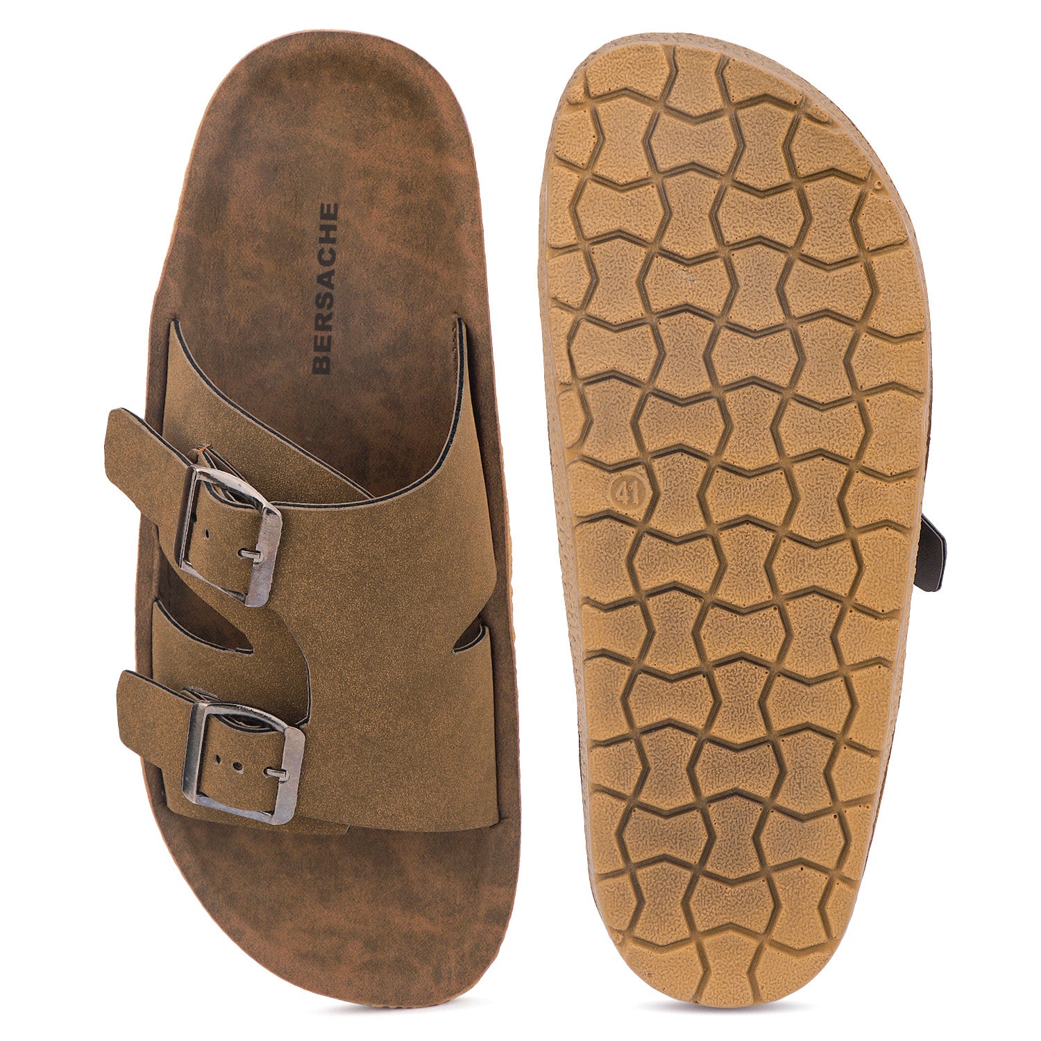 Bersache Extra Soft Classic Casual with  Regular wear with Ultra Soft & Flexibility Technology Sandal For Men's & Boy's-Tan-6220