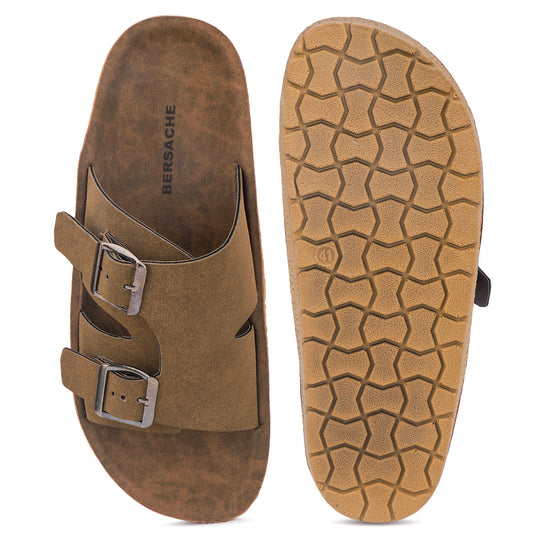 Bersache Extra Soft Classic Casual with  Regular wear with Ultra Soft & Flexibility Technology Sandal For Men's & Boy's-Tan-6220