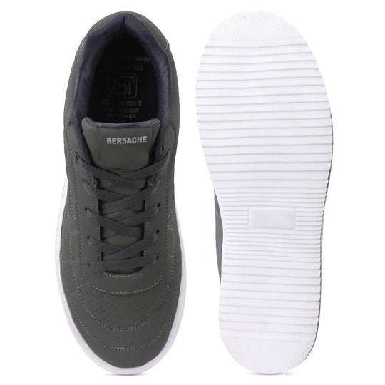 Bersache Casual Sneaker shoe for Men| Soft Cushioned Insole , Slip-Resistance Casuals For Men (8119-Grey)