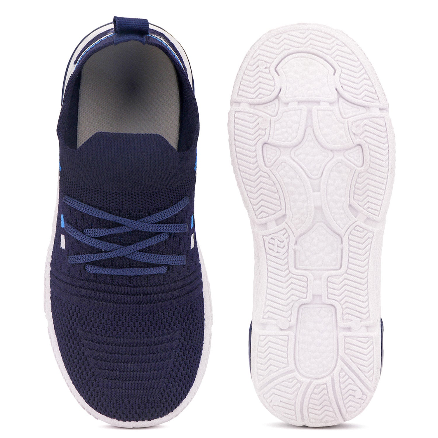 Bersache Premium Sports,walking,Gym,cricket,Trending Running Shoes For Kid's - Blue -8084.