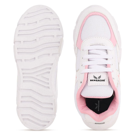 Bersache Premium Sports ,walking,Gym,cricket, Trending  Running Shoes For Women's-(8115-White)