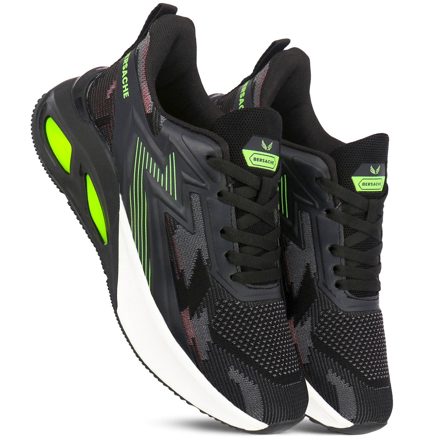 Bersache Casual Sneaker shoe for Men| Soft Cushioned Insole , Slip-Resistance Casuals For Men (Black-9218).