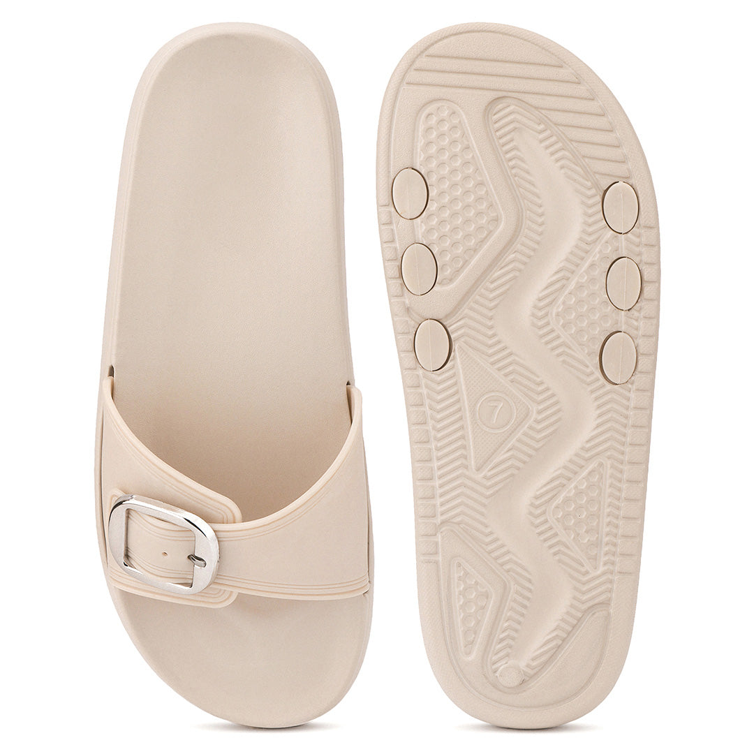 Bersache Extra Soft Classic Casual  with Regular wear with Ultra Soft & Flexibility Technology Slide for Women's-(6366-Beige).