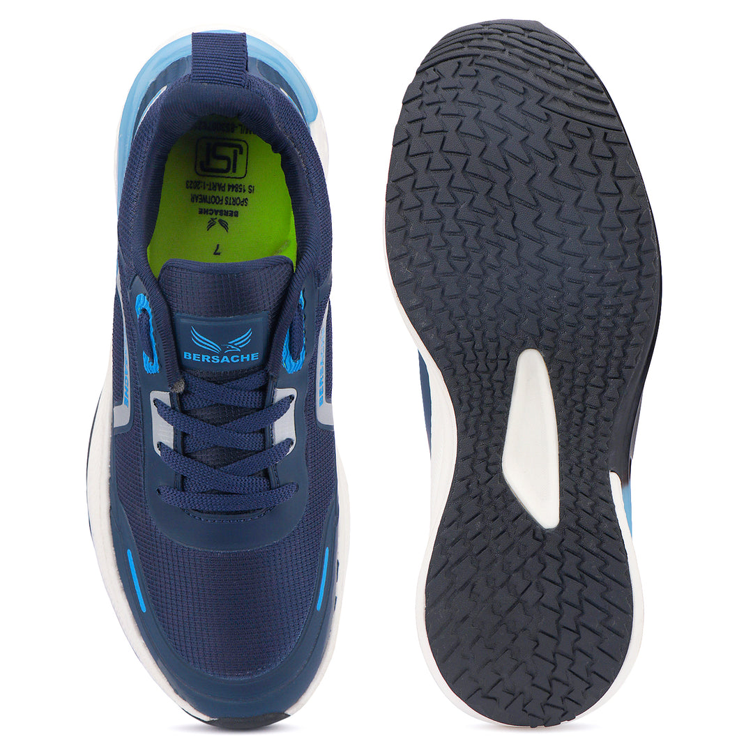 Bersache Premium Casual,Gym, Trending Stylish Running Shoes For Men (9205-Blue)