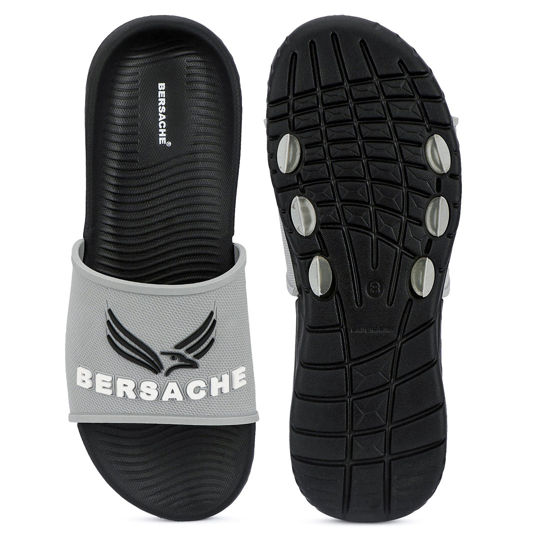 Bersache Extra Soft Classic Casual with  Regular wear with Ultra Soft & Flexibility Technology Flip Flop For Men's-(Black-6329).