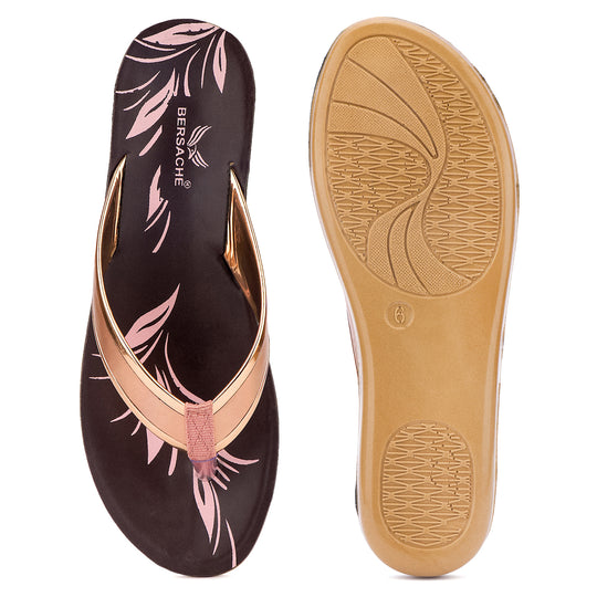 Bersache Extra Soft Classic Casual with  Regular wear with Ultra Soft & Flexibility Technology Sandal's For Women's & Girl's-(6236-Pink)