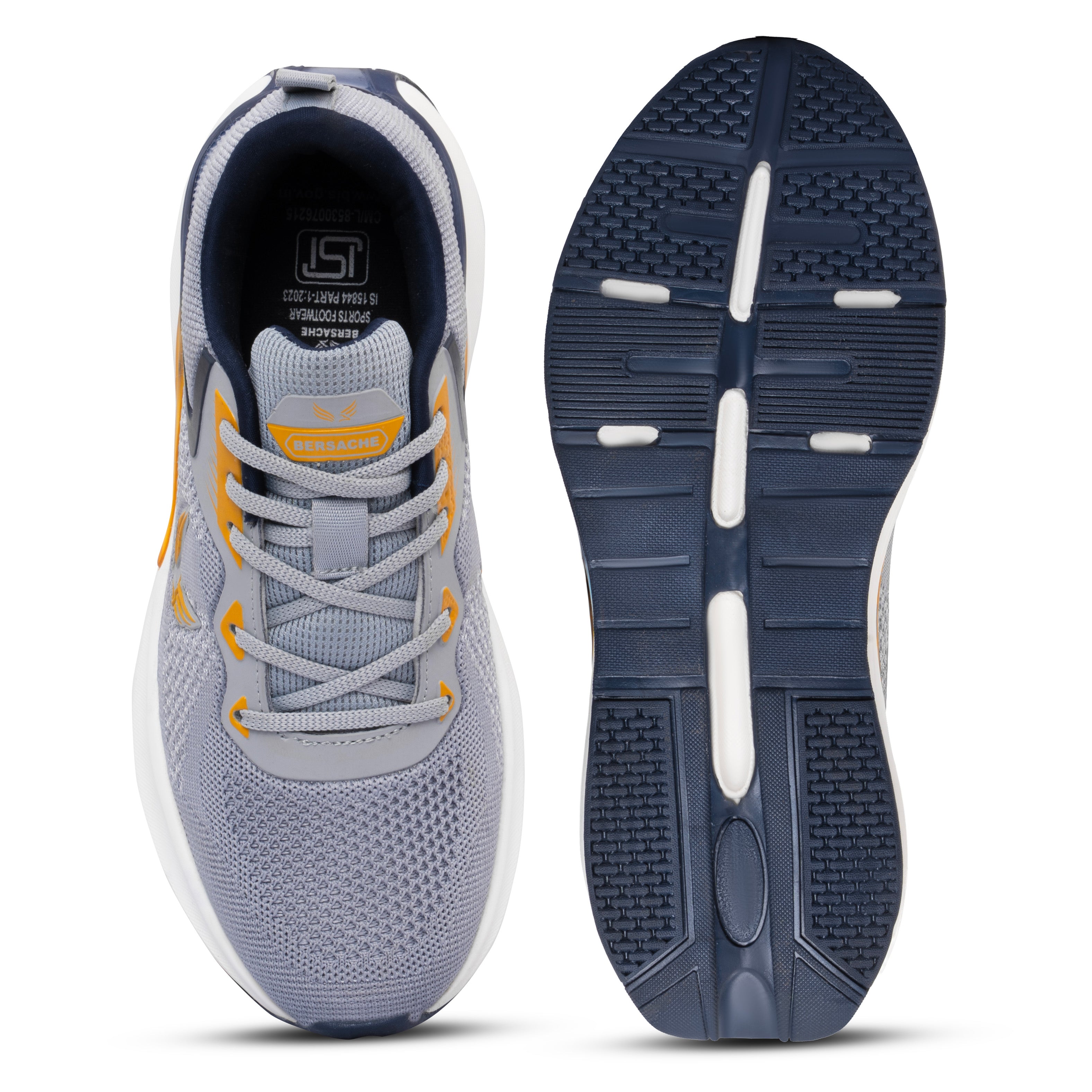 Bersache Sneaker, Loafers ,Casual With Extra Comfort Sneakers For Mens (9203-Grey).