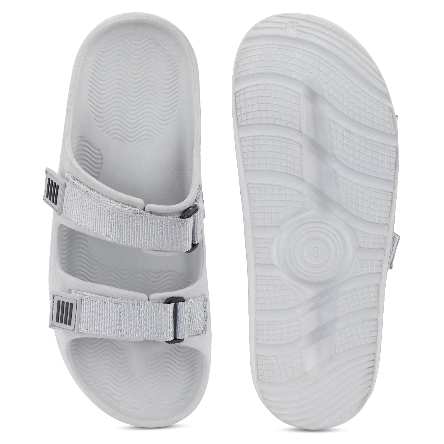 Bersache Extra Soft Classic Casual with  Regular wear with Ultra Soft & Flexibility Technology Sandal For Men's & Boy's-(Grey-6286).
