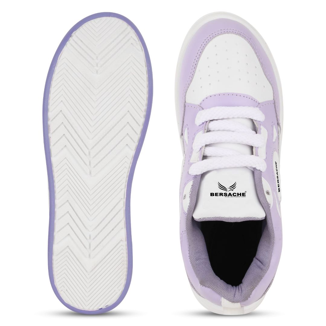 Bersache Premium Sports ,walking,Gym,cricket, Trending  Running Shoes For Women's-(8112-Purple)