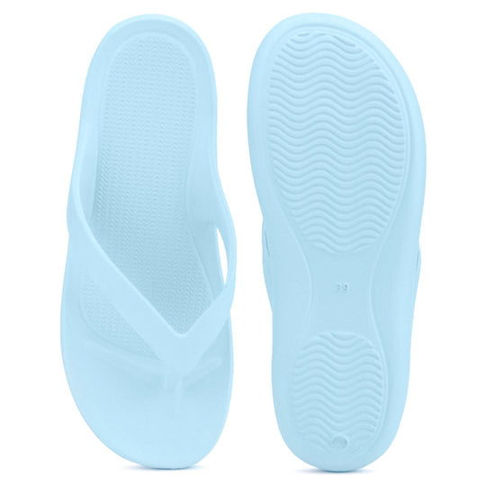 Bersache Extra Soft Classic Casual with  Regular wear with Ultra Soft & Flexibility Technology Slipper For Women's & Girl's-(6252-Sky-Blue)