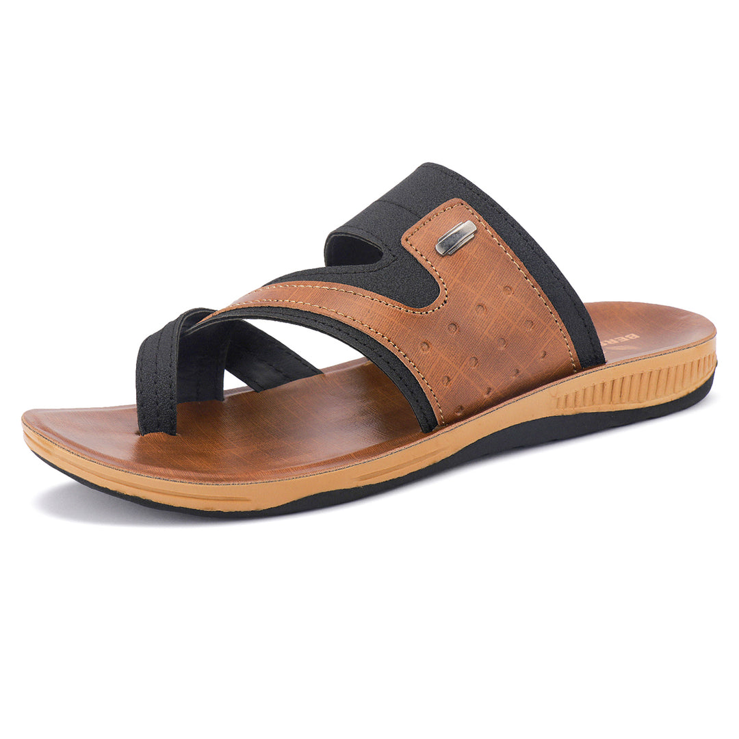 Bersache Extra Soft Classic Casual with  Regular wear with Ultra Soft & Flexibility Technology Sandal For Men's & Boy's-Black-6216