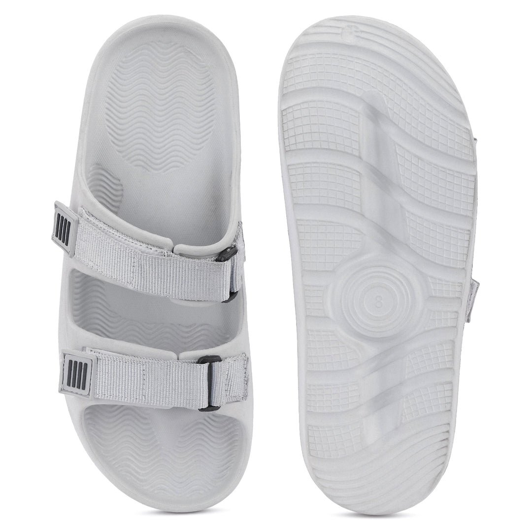 Bersache Extra Soft Classic Casual with  Regular wear with Ultra Soft & Flexibility Technology Slipper For Men's & Boy's-(Grey-6286)