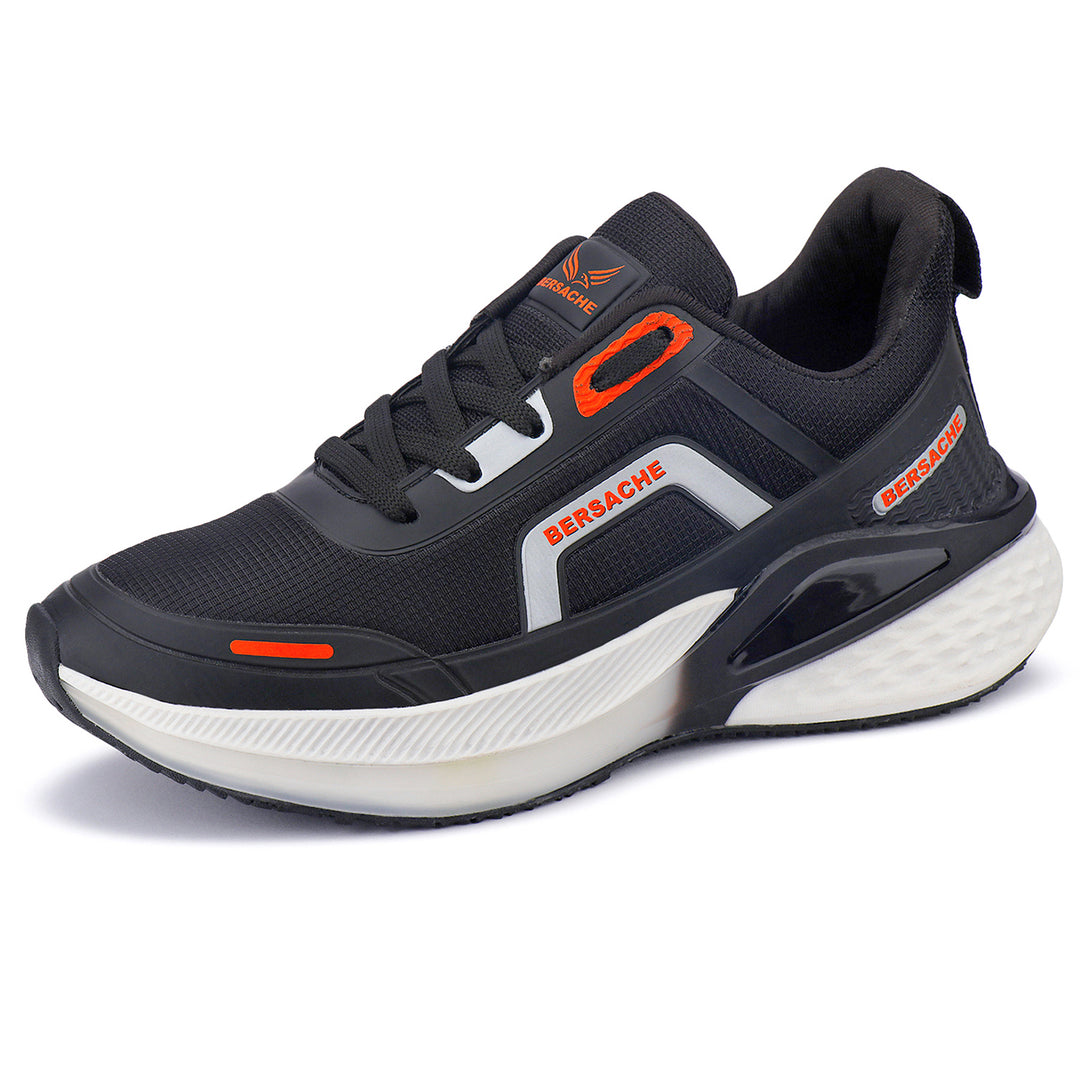 Bersache Premium Sports,Gym, Trending Stylish Running Shoes For Men (9206-Black)