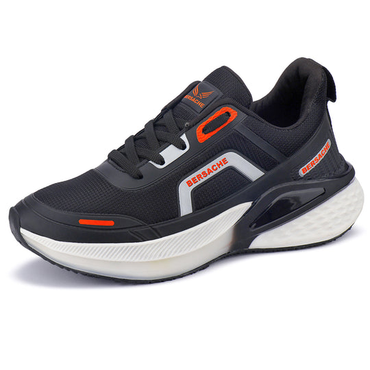 Bersache Premium Sports,Gym, Trending Stylish Running Shoes For Men (9206-Black)