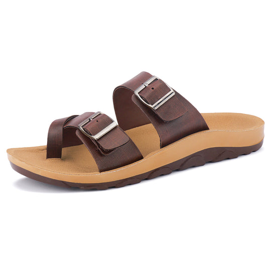 Bersache Extra Soft Classic Casual with  Regular wear with Ultra Soft & Flexibility Technology Sandal For Men's & Boy's-Brown-6217