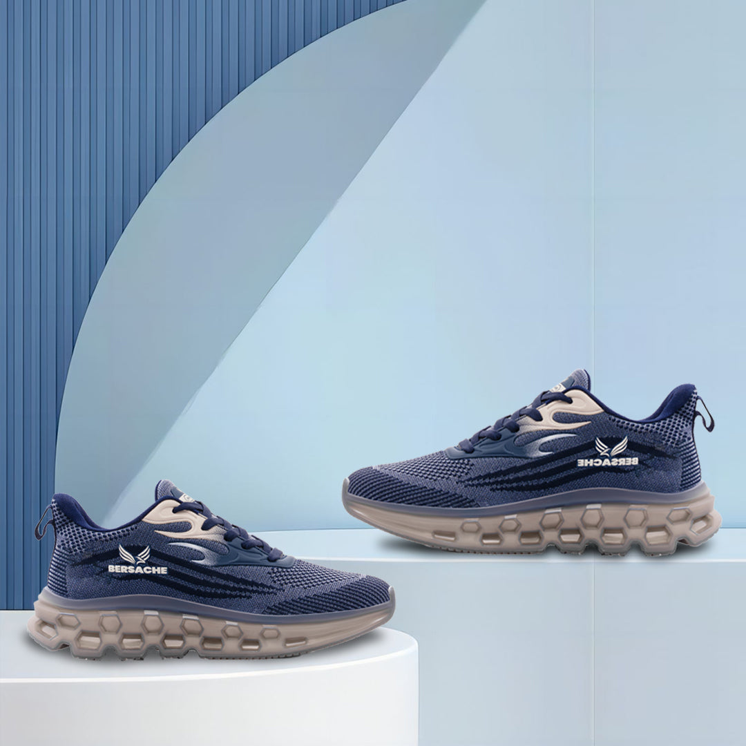 Bersache Premium Sports ,Gym, Trending Stylish Running Shoes For Men  (9196-Navy)