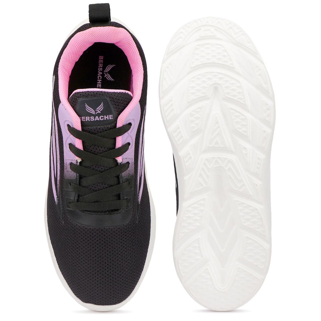 Bersache Premium Sports ,Gym, Trending Stylish Running Colour Changing shoes for Women (8094-Pink)