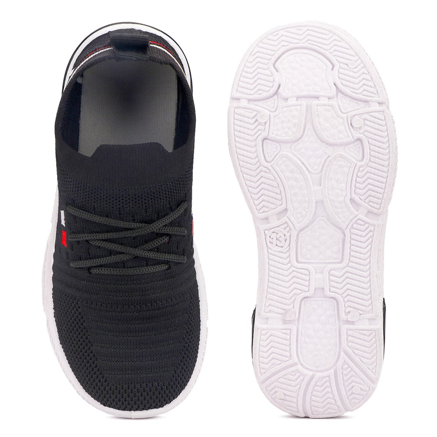 Bersache Premium Sports,walking,Gym,cricket,Trending Running Shoes For Kid's - Black -8082.