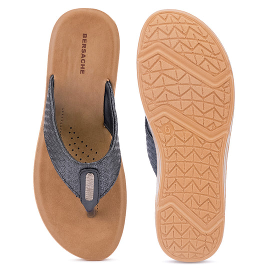 Bersache Extra Soft Classic Casual with  Regular wear with Ultra Soft & Flexibility Technology Sandal For Women's/Girl's-Black-6230