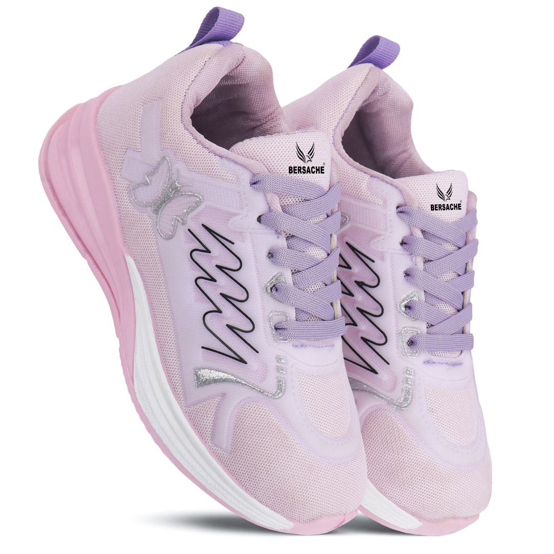 Bersache Premium Sports ,walking,Gym,cricket, Trending  Running Shoes For Women's-(8142-Purple)
