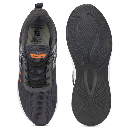 Bersache Premium Sports,Gym, Trending Stylish Running Shoes For Men (8080-Grey)