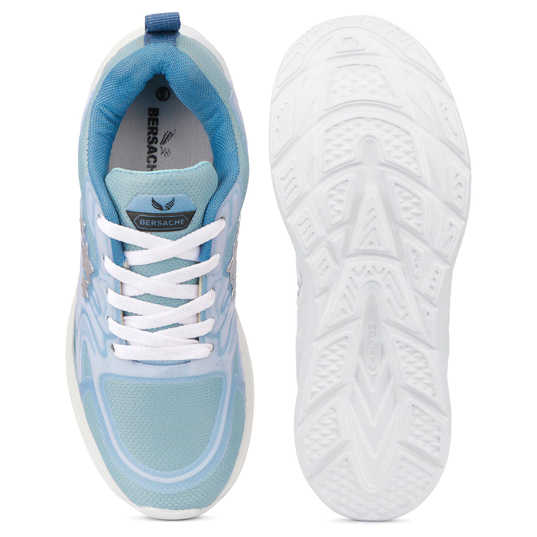 Bersache Casual Sneaker shoe for Women| Soft Cushioned Insole , Slip-Resistance Casuals For Women's-(8174-Blue)