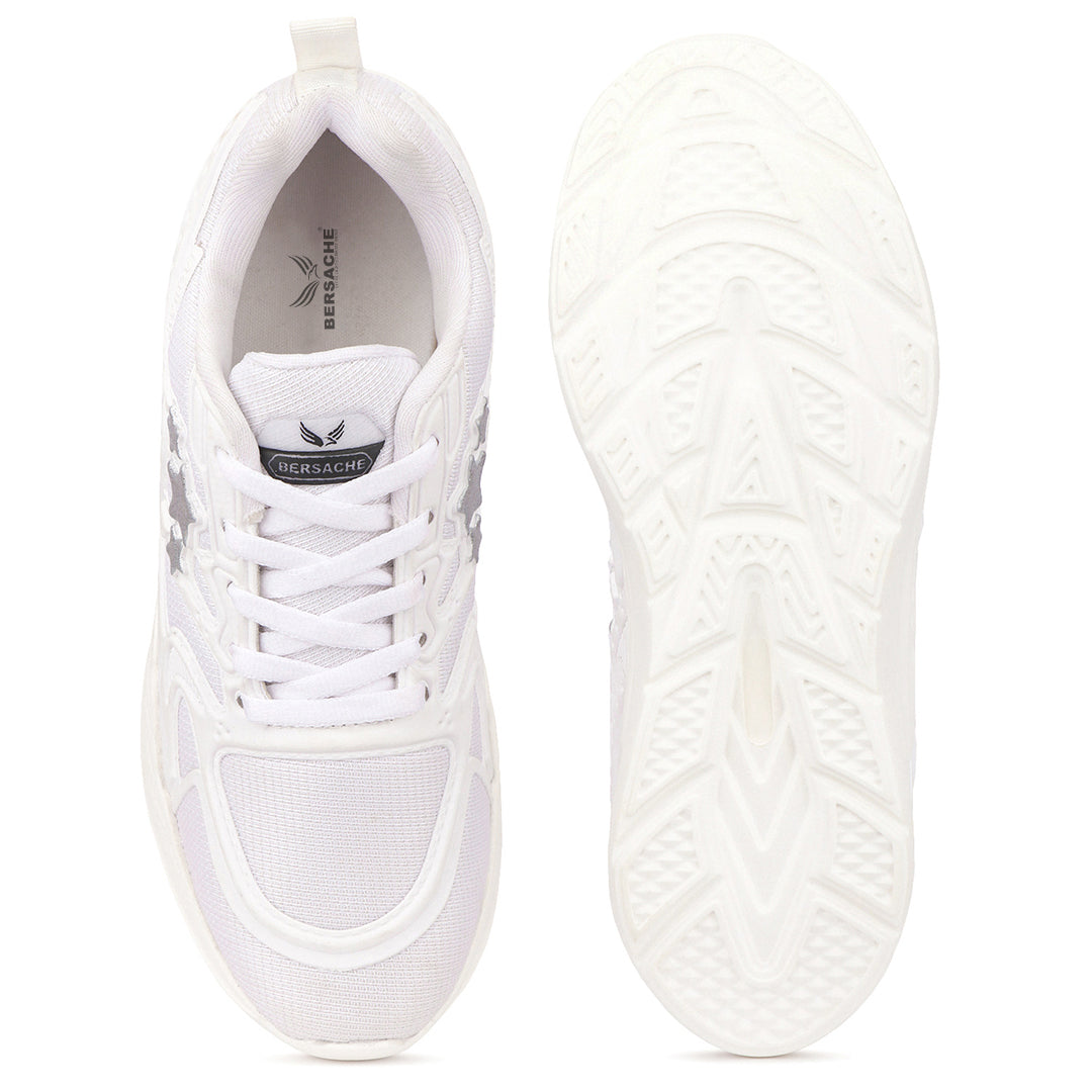 Bersache Casual Sneaker shoe for Women| Soft Cushioned Insole , Slip-Resistance Casuals For Women's-(8173-White)