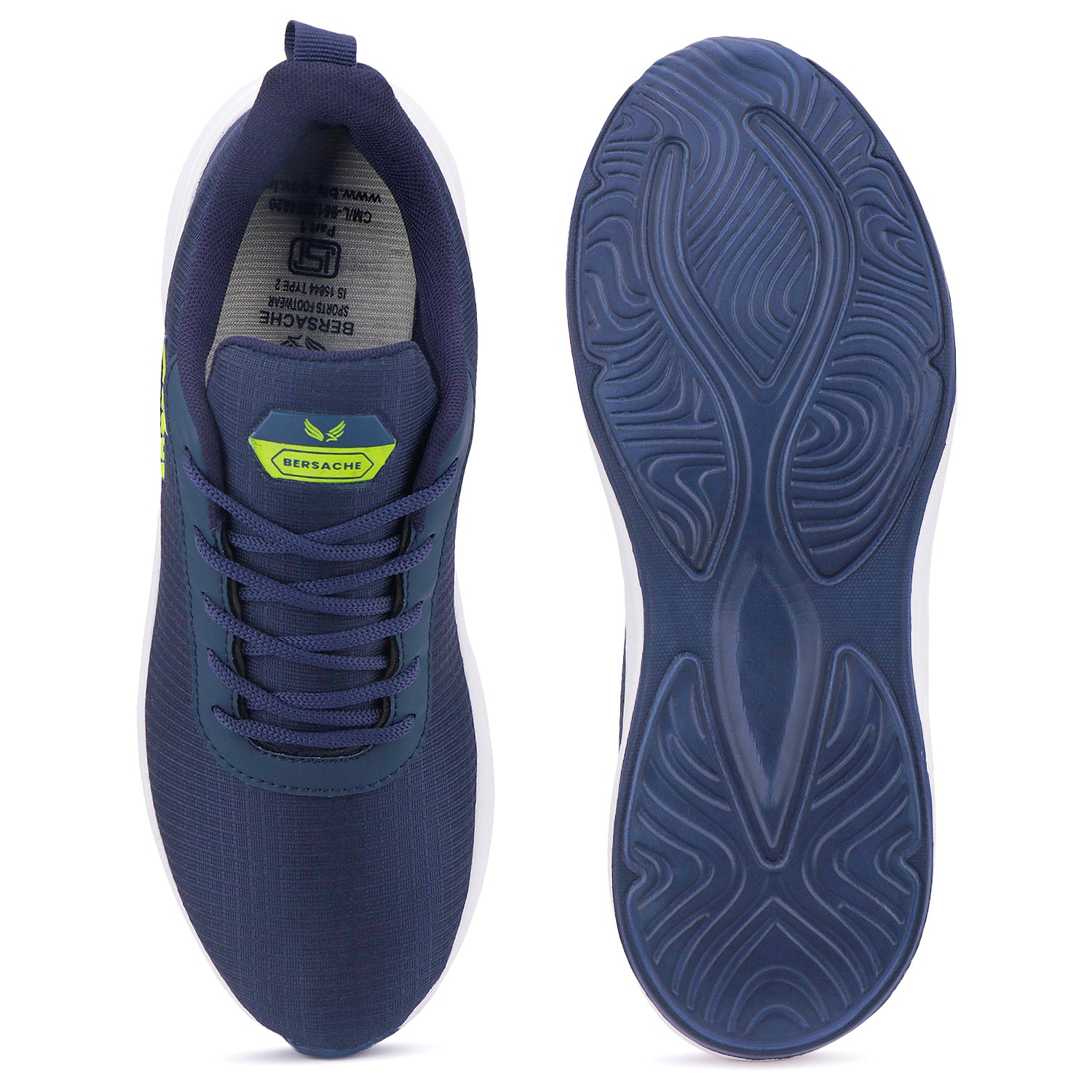 Bersache Lightweight Casual Sneaker Shoes For Men Blue-8069