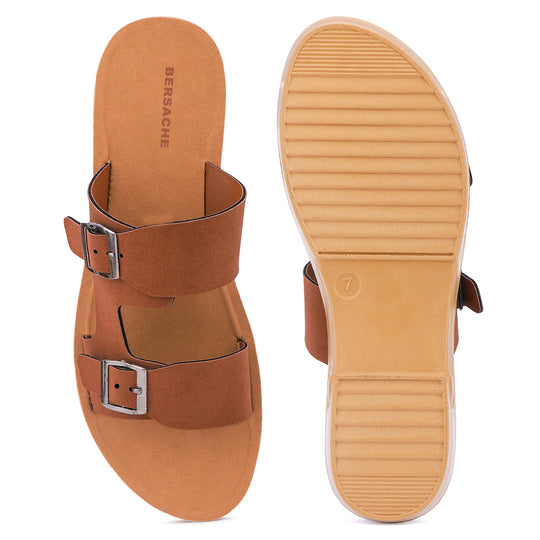 Bersache Extra Soft Classic Casual with  Regular wear with Ultra Soft & Flexibility Technology Flip Flop For women's/Girl's-(Brown-6234)