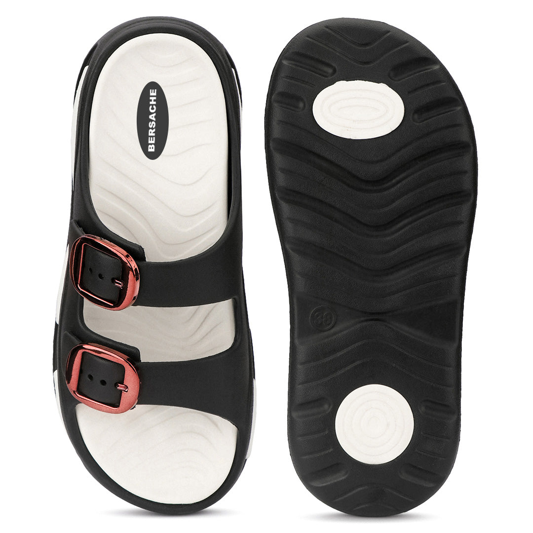 Bersache Extra Soft Classic Casual  with Regular wear with Ultra Soft & Flexibility Technology Slide for Women's-(6365-Brown).
