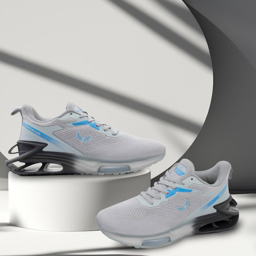 Bersache Premium Sports ,Gym, Trending Stylish Running Shoes For Men  (9194-Grey)