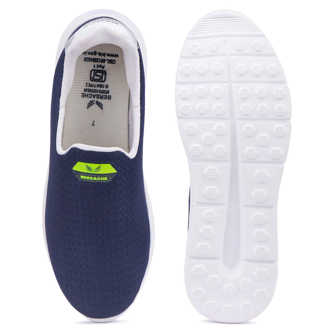 Bersache Lightweight Casual Sneaker Shoes For Men Blue-8071