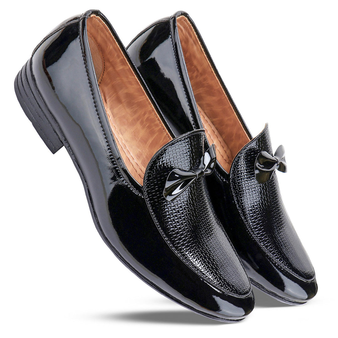 Bersache Lightweight Casual Loafers Shoes For Men Black-7045