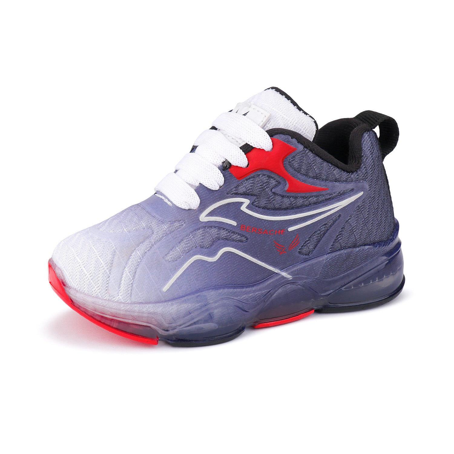 Bersache Premium Sports,walking,Gym,cricket,Trending Running Shoes For Kid's - Black -8041.