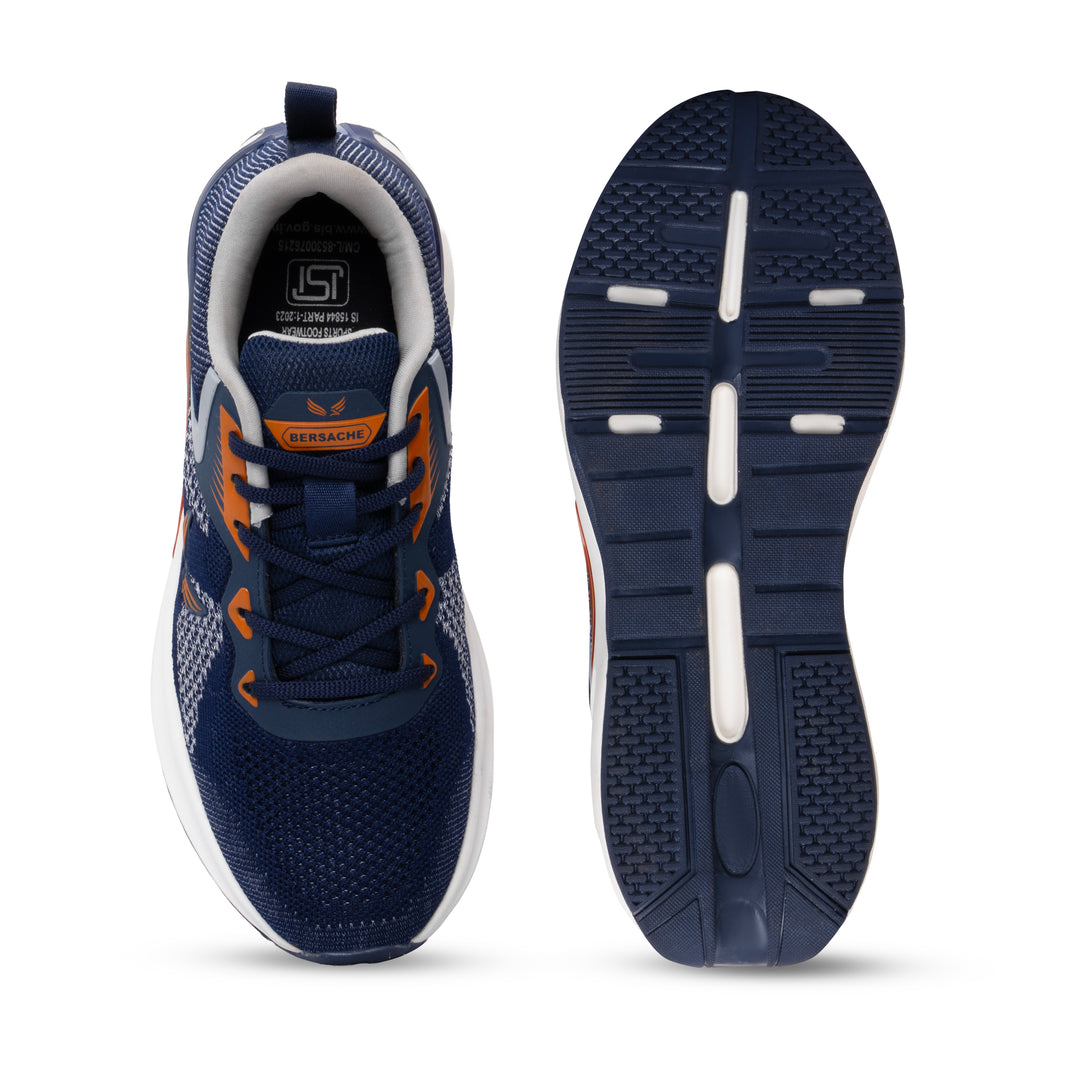 Bersache Premium Sports ,Gym, Trending Stylish Running Shoes For Men (9202-Blue)