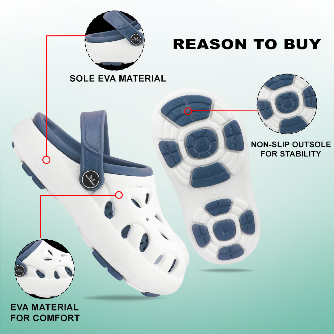 Bersache Extra Soft Classic Casual CHAPPAL with  Regular wear with Ultra Soft & Flexibility Technology Slipper for Kids's - White -6317.