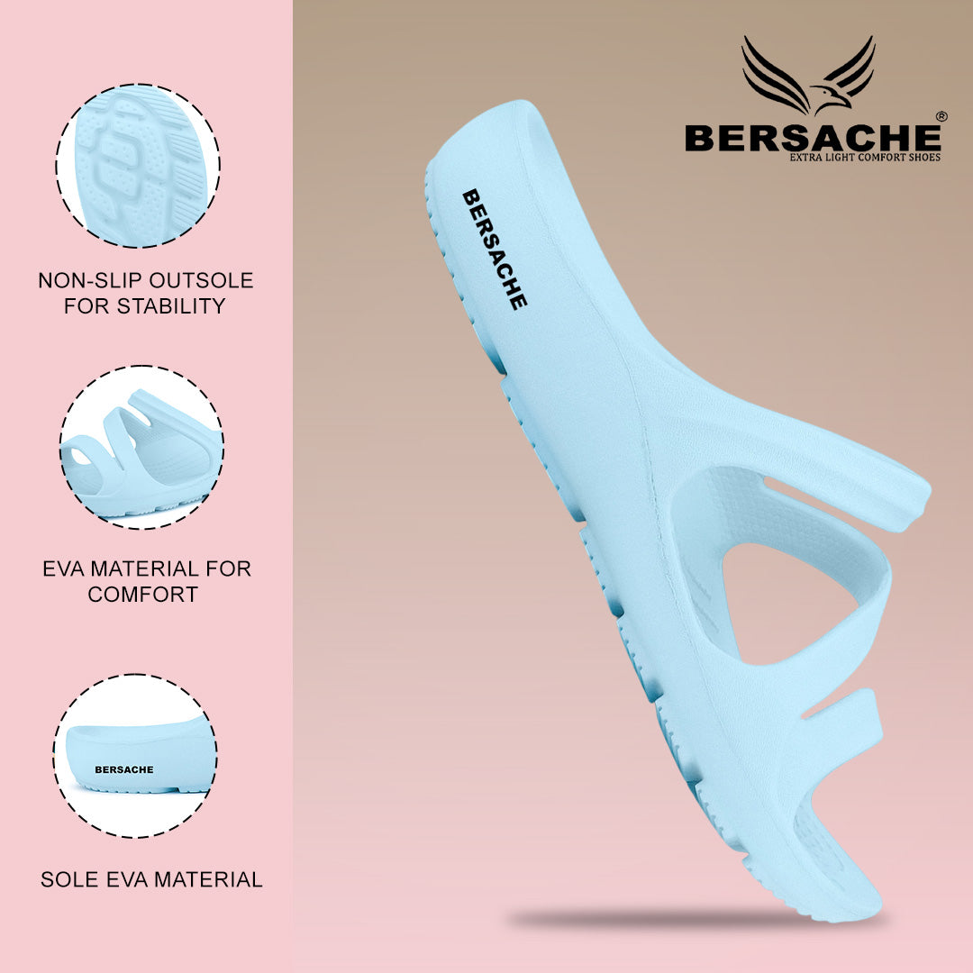 Bersache Extra Soft Classic Casual with  Regular wear with Ultra Soft & Flexibility Technology Slipper For Women's & Girl's-(6249-Blue)