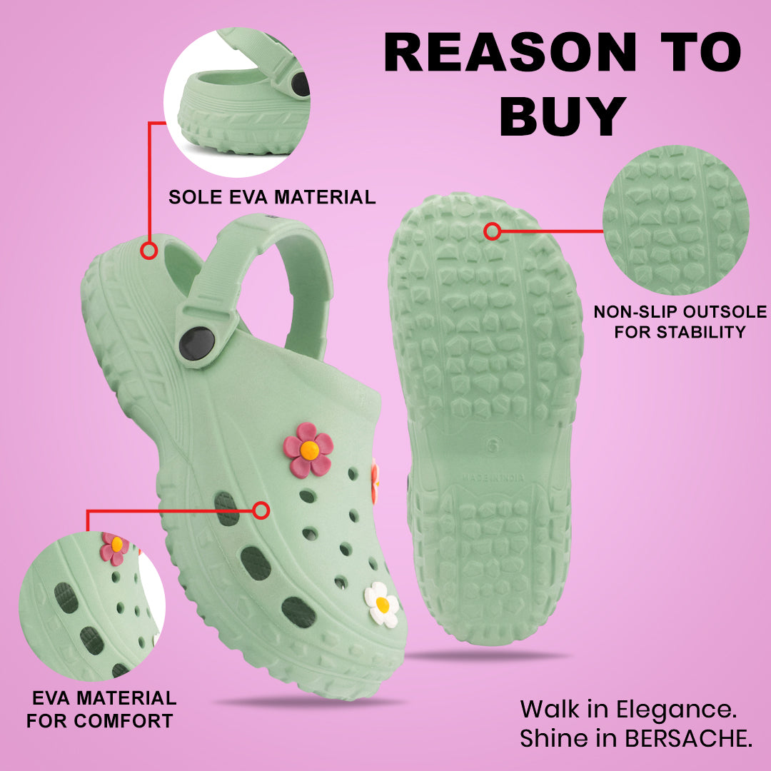 Bersache Extra Soft Classic Casual CHAPPAL with  Regular wear with Ultra Soft & Flexibility Technology  Slippers for Women's-(6299-Green).