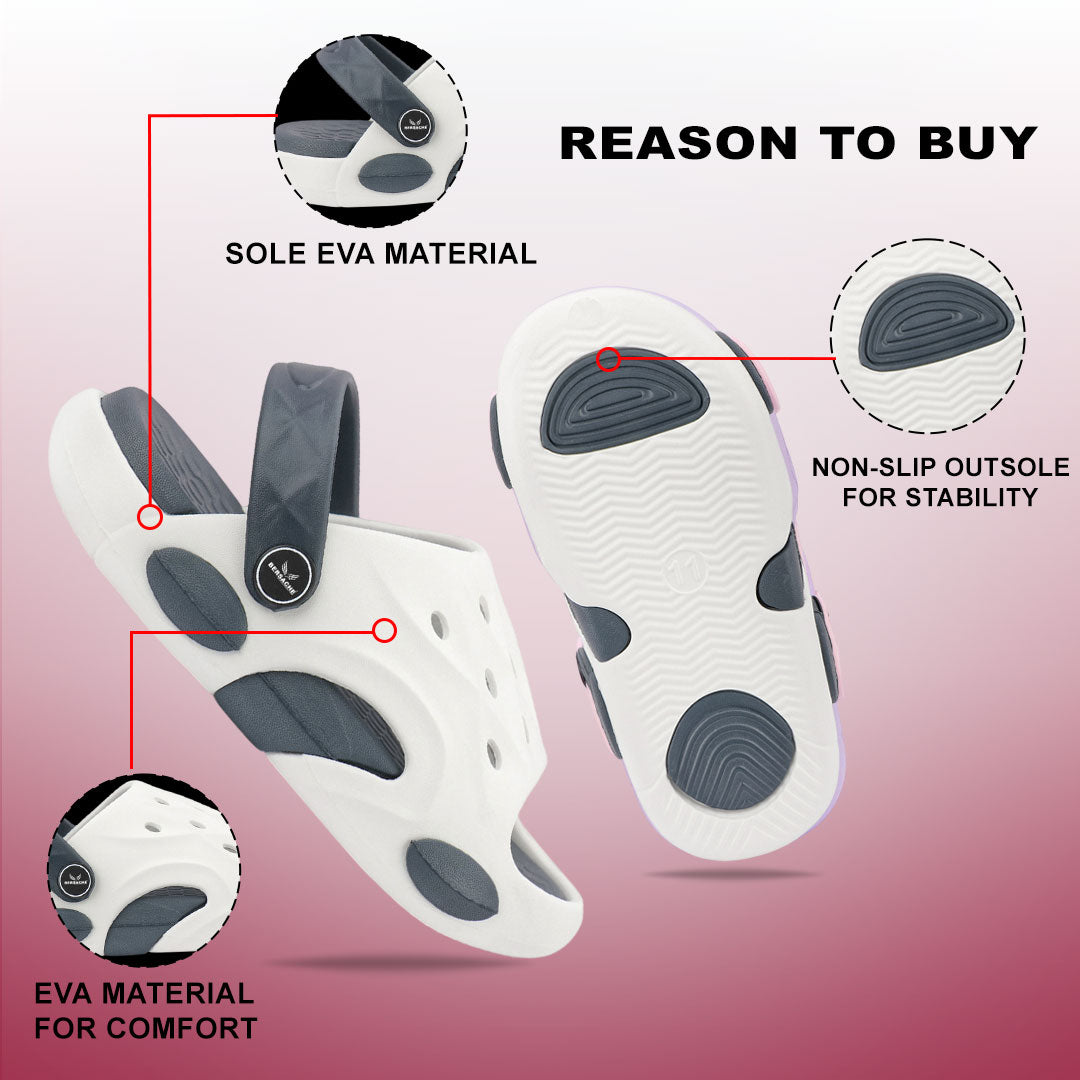 Bersache Extra Soft Classic Casual CHAPPAL with  Regular wear with Ultra Soft & Flexibility Technology Sandal for Kids's - White-6323.
