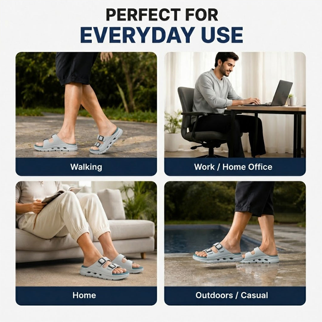 Bersache Extra Soft Classic Casual  with Regular wear with Ultra Soft & Flexibility Technology Sandals for Men's-(6340-Sea-Green & White).