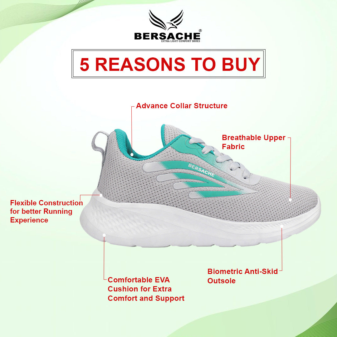 Bersache Sneaker, Loafers ,Casual with Extra comfort Sneaker Colour Changing shoes for Women (Grey-8093)