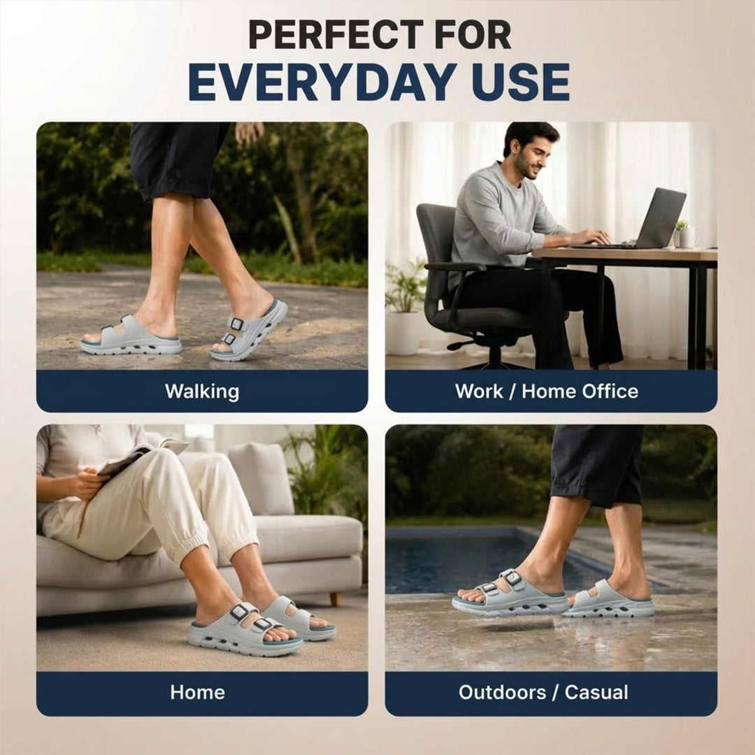 Bersache Extra Soft Classic Casual CHAPPAL with  Regular wear with Ultra Soft & Flexibility Technology  Slippers for Men's-(6340-Sea-Green & White).