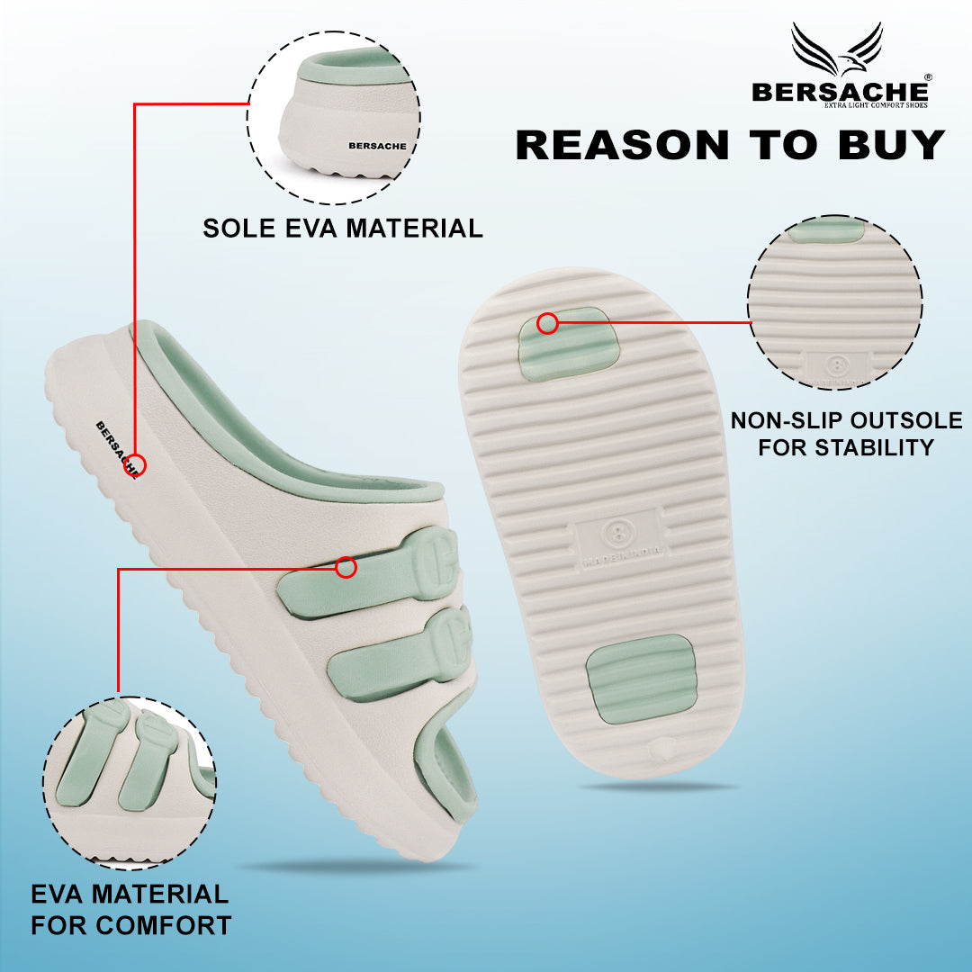 Bersache Extra Soft Classic Casual CHAPPAL with  Regular wear with Ultra Soft & Flexibility Technology Slipper for Kids's - Green -6321.
