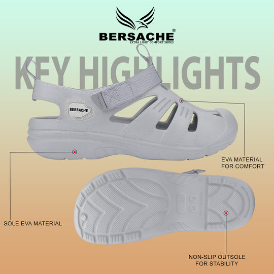 Bersache Extra Soft Classic Casual with  Regular wear with Ultra Soft & Flexibility Technology Flip Flop for Men's & Boy's (6264-Grey)