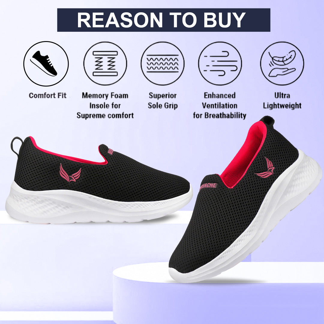 Bersache Premium Sports ,Gym, Trending Stylish Running Colour Changing shoes for Women (8097-Red)