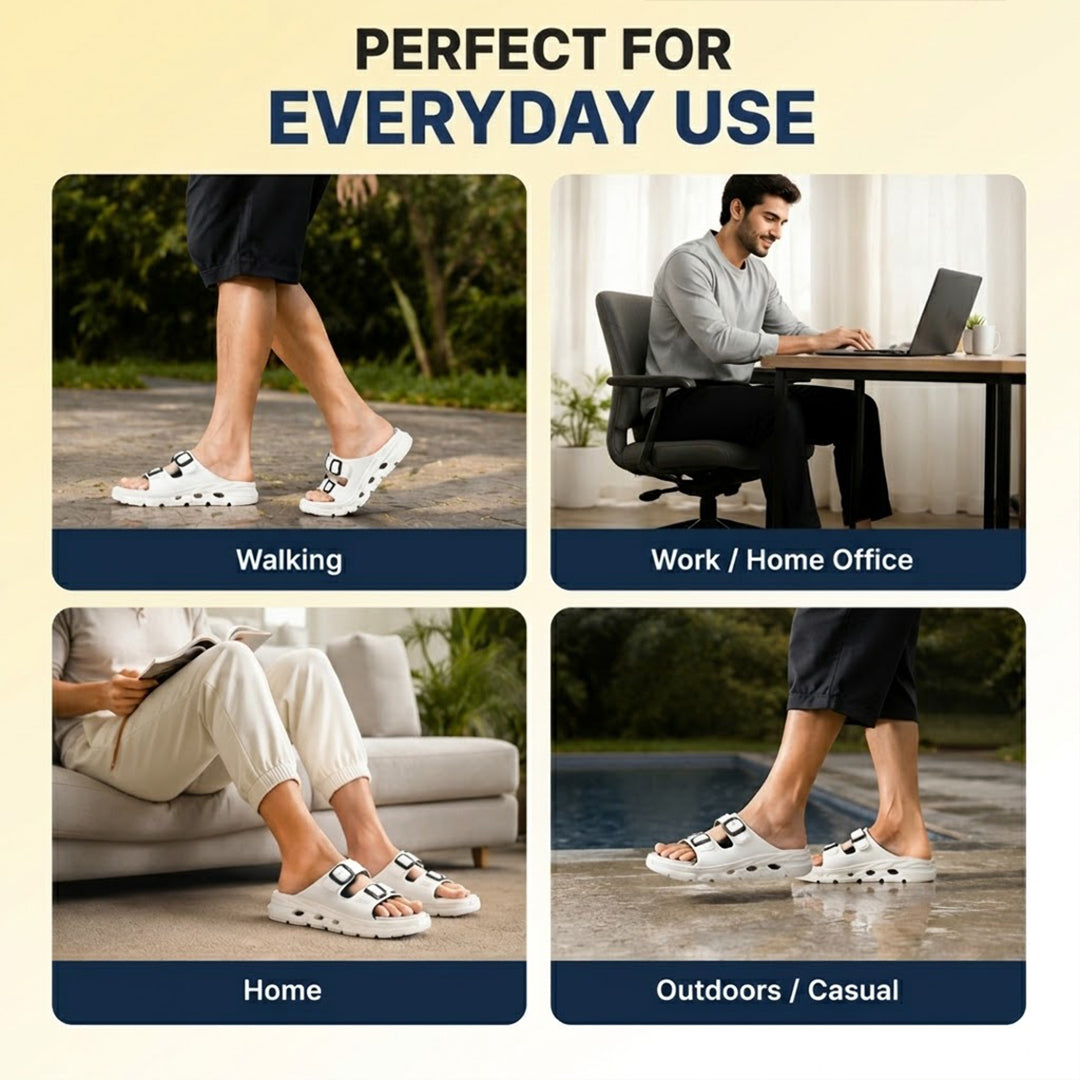 Bersache Extra Soft Classic Casual  with  Regular wear with Ultra Soft & Flexibility Technology Flip-Flop for Men's-(6339-White).